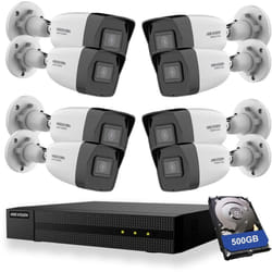 Kit videosorveglianza Hikvision 8X telecamere 2MPX nvr 500GB hiwatch 4 canali 4 mpx