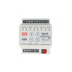 Mean Well - mw KAA-8R Attuatore knx Universale Relay On/Off 8 Canali 16A Konnex Con Guida din Binario Per Tapparelle Saracinesche