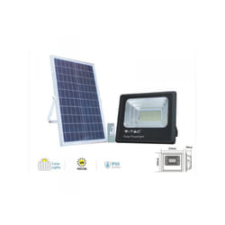 V-tac - Faro Led Flood Light Con Pannello Solare 200W Freddo 6000K IP65 Telecomando Incluso SKU-94026