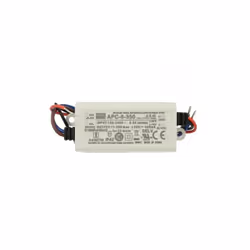 Un Alimentatore Trasformatore Corrente Costante Led Driver CC 350mA 11V-23V DC 8W IP42 Marca "MW MEAN WELL" Modello APC-8-350 ...