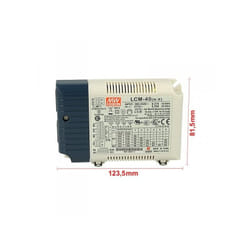 Mean Well - Led Driver cc mw LCM-40 Dimmerabile 0-10V 10V pwm Corrente Costante Selezionabile 350/500/600/700/900/1050mA