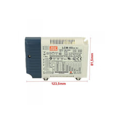 Mean Well - Led Driver cc mw LCM-60 Dimmerabile 0/1-10V 10V pwm Resistance Corrente Costante Modulare 500/600/700/900/1050/1400mA