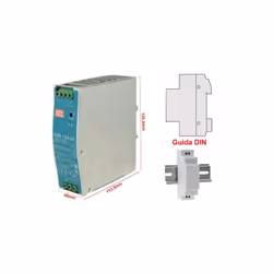 Trasformatore Alimentatore Rotaia Industriale Per Barra Guida DIN Universale Rail Power Supply Marca MW MEAN WELL,Modello EDR ...