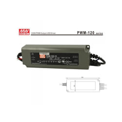 Mean Well - Alimentatore Led mw PWM-120-12 Dimmerabile 120W 12V IP67 Dimming 3 in 1 0-10V 10V pwm Resistance