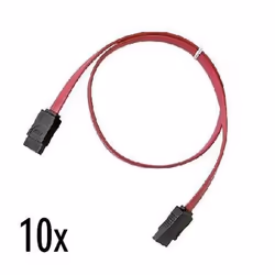 Nilox NX090305118, 0,5 m, SATA I, Maschio/Maschio, Nero, Rosso, Dritto, Dritto