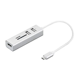 Nilox NX090301141 replicatore di porte e docking station per laptop USB 3.2 Gen 1 (3.1 Gen 1) Type-C Argento