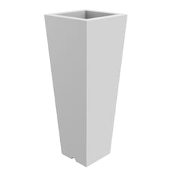 Vaso 37,5x102 cm in Resina Arkema Quadro 102 Bianco
