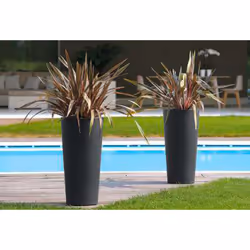 Vaso Ø37,5x102 cm in Resina Arkema Tondo 102 Bianco - Vista aggiuntiva 2