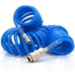 BS - Tubo aria compressa 15m flessibile spirale prolunga compressore con raccordo