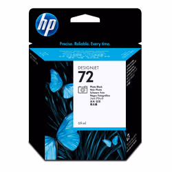 HP Cartouche d'encre noire photo n°72 69-ml avec encre Vivera, Resa standard, Nero per foto, Inchiostro a base di pigmento, I ...