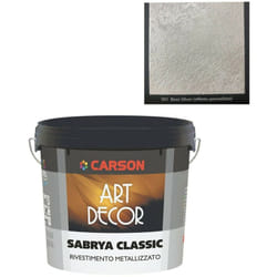 Carson - Sabrya Classic Decorativo effetto sabbiato metallico 1 Litro - Silver
