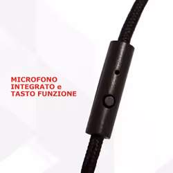 Techmade TM-IP952-MIL cuffia e auricolare Cablato A Padiglione Musica e Chiamate Nero, Rosso - Vista aggiuntiva 4