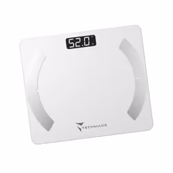 Techmade TM-SCALE-WH bilance pesapersone Rettangolo Bianco Bilancia pesapersone elettronica