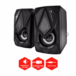 Techmade TM-GAMSPEAKER altoparlante 2-vie Nero Cablato 3 W - Vista aggiuntiva 7