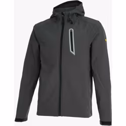 Giacca softshell, 3 tasche frontali di cui una sulpetto, dettagli rifrangenti, cappuccio regolabile. CE ISO 13688:2013 Ideale ...