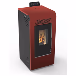 STUFA A PELLET CANALIZZATA CERVINIA SAN MARCO DA 8,74 KW BORDEAUX ECOLOGICA, CON CERTIFICAZIONE 4 STELLE E CLASSE ENERGETICA  ...