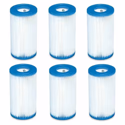 Cartuccia filtro media compatibili per piscine Intex e Bestway Confezione da 6 cartucce per pompe filtro compatibili Cartucci ...