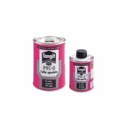 ADESIVO COLLA TANGIT PER TUBI IN PVC GR.500 Adesivo a base di pvc disciolto in solvente, ideale per giunzioni lungitudinali d ...