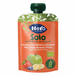 Hero Solo Mela Fragola Banana e Mirtillo 100 g Alimento liquido