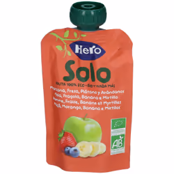 Hero Solo Mela Fragola Banana e Mirtillo 100 g Alimento liquido