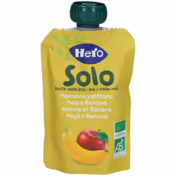 Hero Solo Frutta Frullata Mela e Banana Biologiche 100 g Sciroppo
