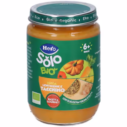 Hero Solo Omogeneizzato Zucca, Lenticchie e Tacchino 190 g Pappa