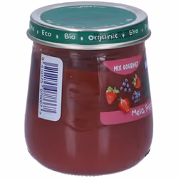 Hero Solo Omogeneizzato Mela, Fragola, Mirtillo biologici 120 g Pappa