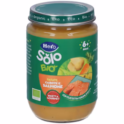 Hero Solo Omogeneizzato Patate, Carote e Salmone biologici 190 g Pappa - Vista aggiuntiva 4