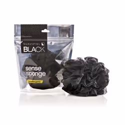 SUAVIPIEL BLACK, Luffa da bagno, Nero, 1 pz