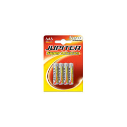False Pile Pila Jupiter alc. LR03. Blister 4 pezzi (318995), Nero, Standard