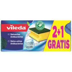 Vileda 8410435030015 spugna Rettangolare Tessuto Verde, Giallo