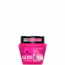 Schwarzkopf Gliss Kur LONG & SUBLIME, 300 ml, Donna, Capelli ribelli, Tutti i colori, Protezione, Levigante, Barattolo