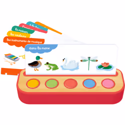 Nathan Mon imagier parlant, 1 anno/i, Sonoro, Batterie richieste, Cartoncino, Plastica, Multicolore