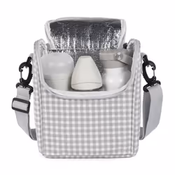 Walking Mum Borsa Pappa I Love Vichy Grigio (Iv)