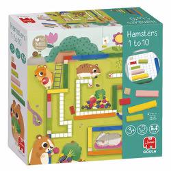 Jumbo GOULA - Puzzle Hamsters da 1 a 10, Gioco da tavolo, Apprendimento, 3 anno/i, 15 min, 15 min