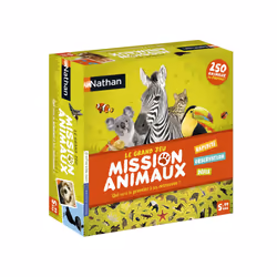 Nathan Mission animaux, Gioco da tavolo, Abilità motoria fine (destrezza), 5 anno/i, 15 min, Gioco di famiglia