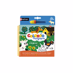 Nathan Coloréo À La Ferme, Bambino/Bambina, Evidenziatore incluso, Libro/album da colorare