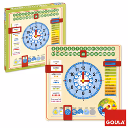 Goula Calendar Clock Big Size (Fr), 3 anno/i, Legno, Multicolore