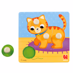 Goula - Puzzle Gatto, 1 anno/i, Legno, Multicolore
