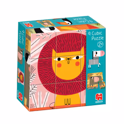 Goula - 9 Cubic Puzzle, 6 pz, Animali, 2 anno/i