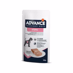 ADVANCE VETERINARY DIETS ATOPIC è un alimento dietetico completo e bilanciato, formulato per la cura della pelle in caso di d ...