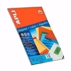 APLI Self-adhesive labels 105 x 37mm Green, Verde, A4, 20 fogli, 105 mm, 37 mm, 320 x 215 x 6 mm