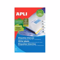 APLI SP-5810198, Bianco, 2,54 cm, 1 cm, 4725 pz, 25 fogli, 189 pz