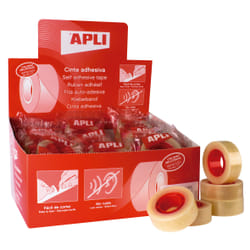 APLI 11103 nastro adesivo da cancelleria 33 m Trasparente 35 pz
