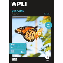 APLI 11475, Bianco, 180 g, 1 pz, 100 fogli, 210 x 297, A4