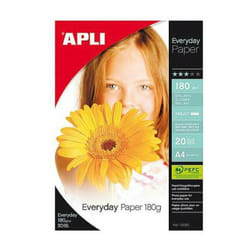 Apli - Carta fotografica 12080/ din a4/ 180g/ 20 fogli/ lucido