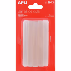 Bastoncini di colla adesiva hot melt Ø 11 mm x 10 cm. Colore trasparente. Compatibile con le pistole per colla per bastoncini ...