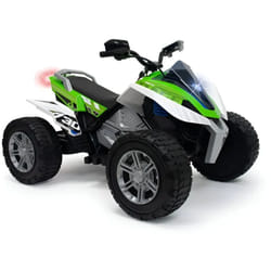 Injusa - Quad Rage Elettrico Verde 118x77x74 cm Bambini 24V Ruote eva