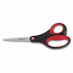 3 Claveles 00128, Adulto, Taglio a zig zag, Singolo, Nero, Rosso, Acciaio inox, Acciaio inox, Universale