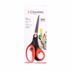 3 Claveles 00128 Universale Taglio a zig zag Nero, Rosso, Acciaio inox